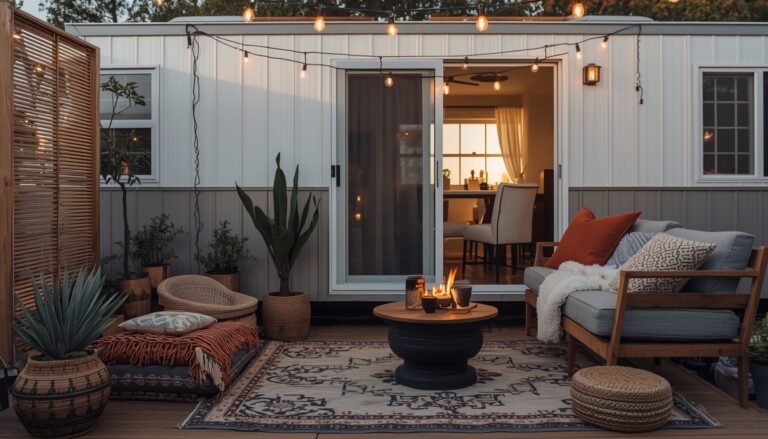 15 Cozy Outdoor Ideas for Your Mobile Home That Won’t Break the Budget