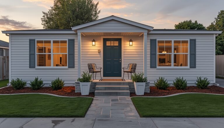 Small Mobile Home Curb Appeal That Looks High-End