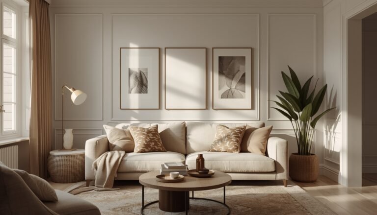 How to Layer Living Room Wall Art to Optimize Focal Points