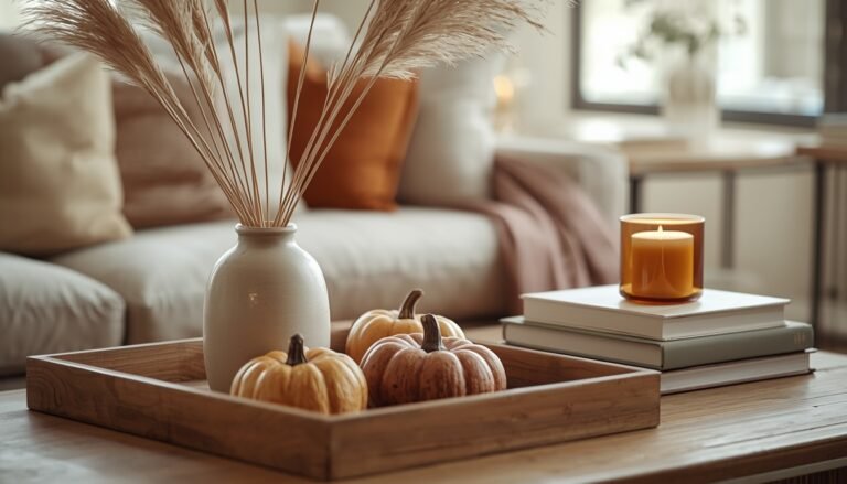14 Fall Coffee Table Decor Ideas for Small Living Rooms That Don’t Feel Cluttered